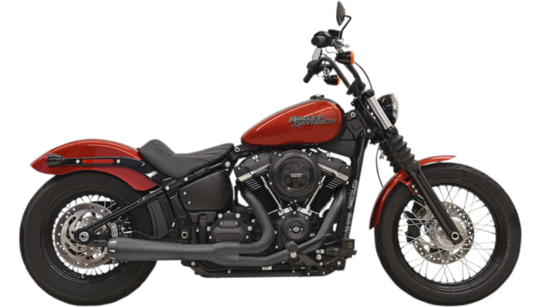 Bassani Road Rage 2:1 Exhaust System for 2018-Up Softail Street Bob, Low Rider, Slim & Fat Bob