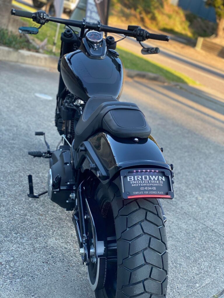 Brown Industries B-Tail Tail Tidy Version 2 – Black. Fits: Fat Bob 2018-Current