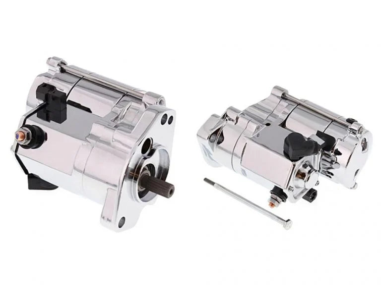 1.4kw Starter Motor – Chrome. Fits Big Twin 1989-2006