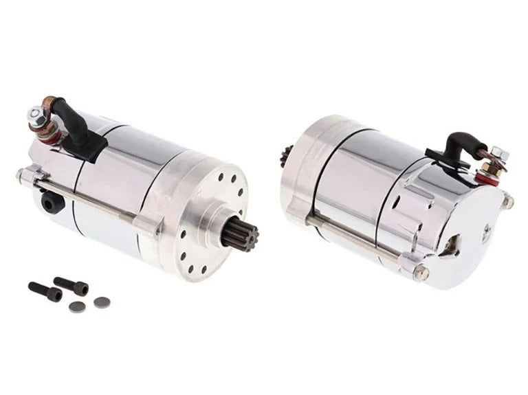 1.4kw Hitachi Starter Motor – Chrome. Fits Big Twin 1970-1988