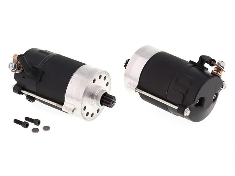 1.4kw Prestolite Starter Motor – Black. Fits Big Twin 1966-1982