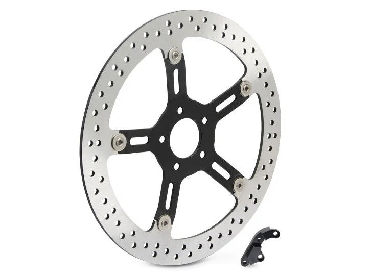 14″ Left Hand Front Big Brake Disc Rotor. Fits FXDR 2019up, Touring 2008-2013 & 2018up “Special” Models with Hub Mounted Disc