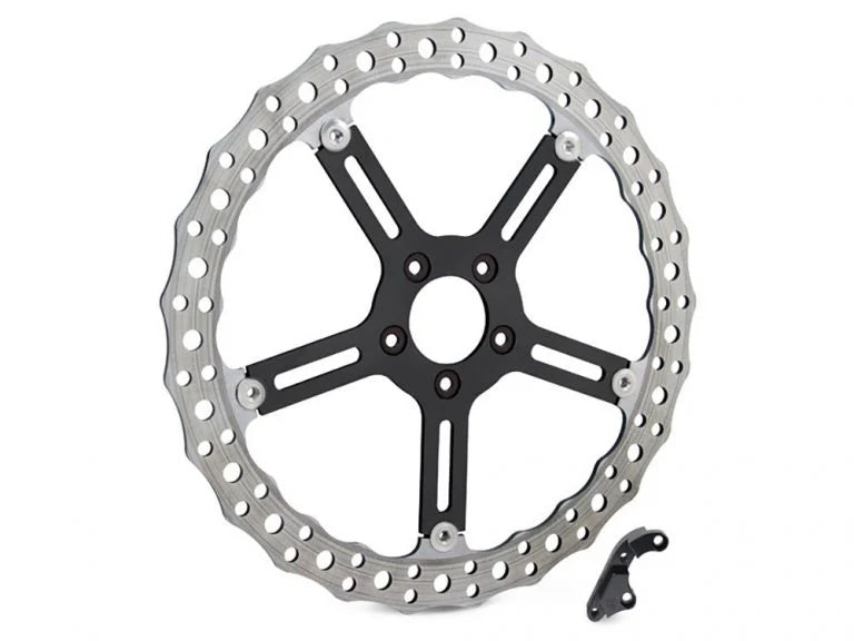 15″ Right Hand Front Jagged Big Brake Disc Rotor. Fits Dyna 2006-2017 with OEM Cast Wheel