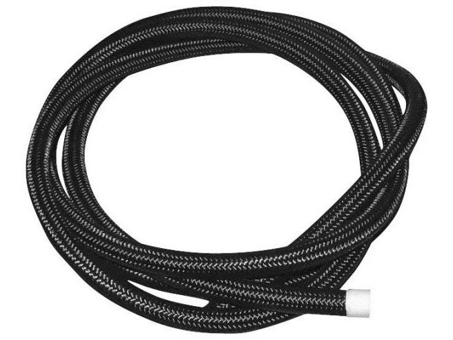 3/8″ Braided Steel Oil Line – Black