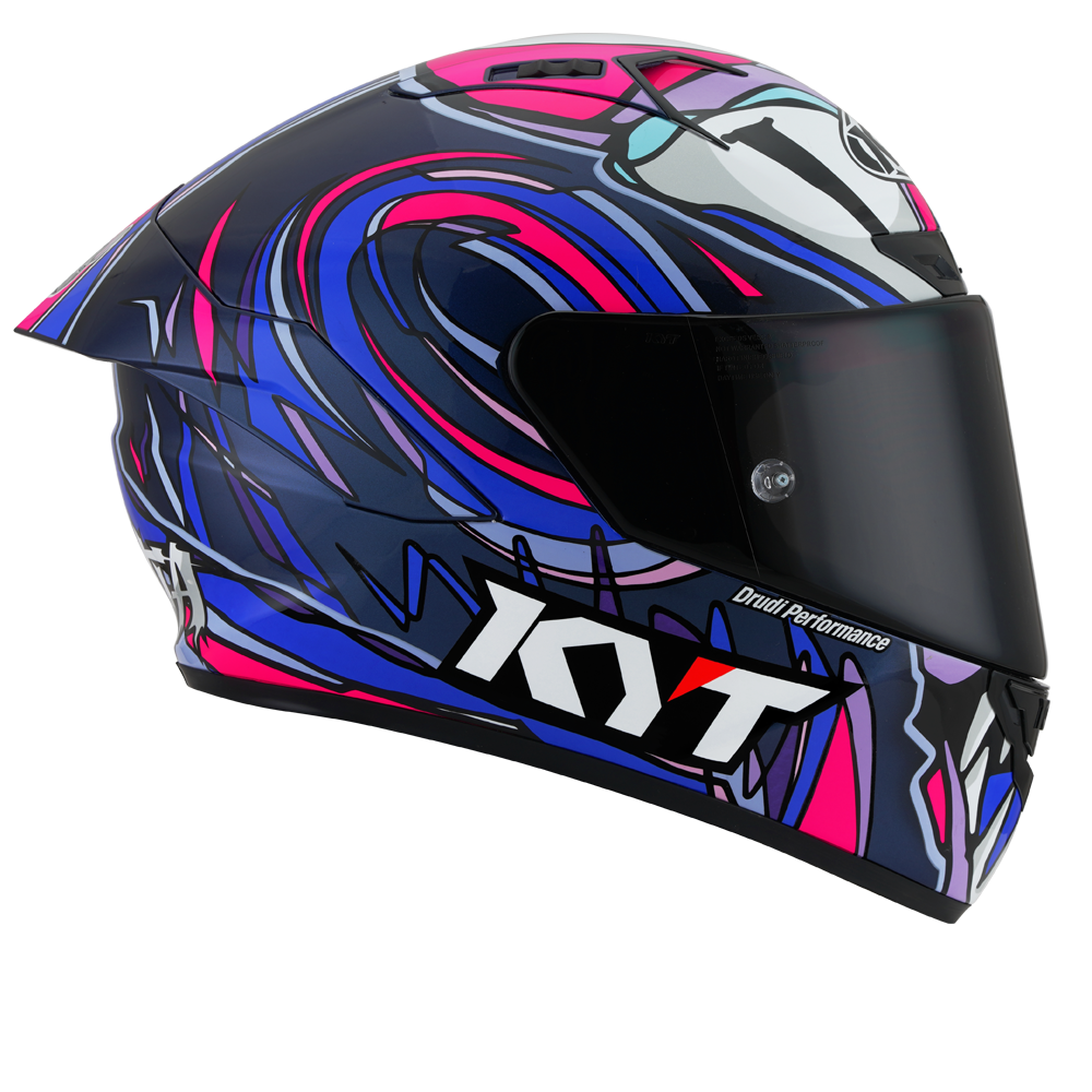 KYT NZ Race Competition Helmet - Red/Carbon