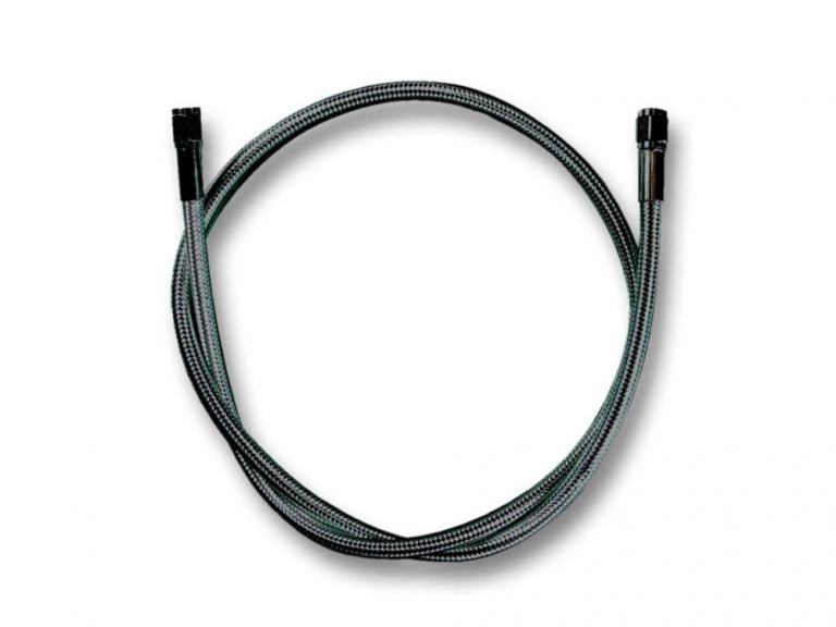17″ Upper Front Brake Line with 10mm x 90 Degree Banjo – Black Pearl