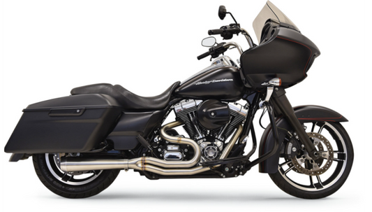 Bassani Road Rage 3 2into1 Stainless for Bagger Mid-Length Megaphone Muffler