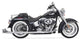 Bassani 33″ Fishtail True Dual Chrome Exhaust System With Baffles. To Fit: ’89-17 Softail