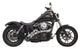 Bassani Radial Slotted Sweeper Exhaust – Black with Chrome Heat Shields. To Fit: 1986-17 Softail, 2007-17 Softail Rocker, 2013-17 Breakout, 2006-17 Dyna Glide