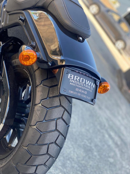 Brown Industries B-Tail Tail Tidy Version 1 – Black. Fits: Fat Bob 2018-Current