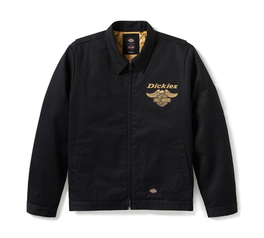 Mens Dickies x H-D Quilted Lined Eisenhower Jacket - Anthracite