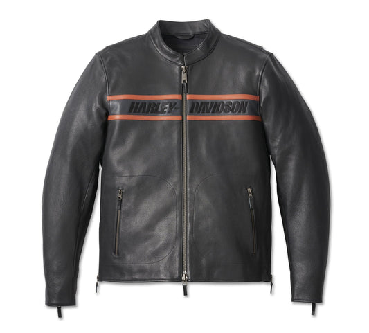 JACKET-VICTORY LANE II,LEATHER