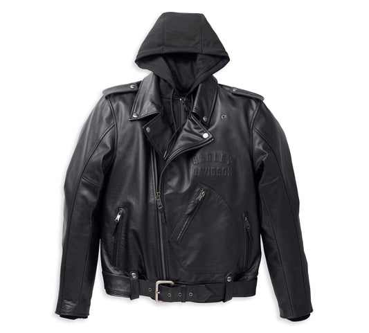 Harley-Davidson Men's Potomac 3-in-1 Leather Jacket - Black