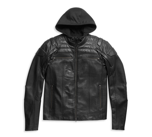 Harley-Davidson Men's Auroral II 3-in-1 Leather Jacket - Black