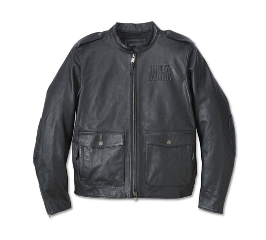 Harley-Davidson H-D Flex Layering System Captains Leather Jacket Outer Layer