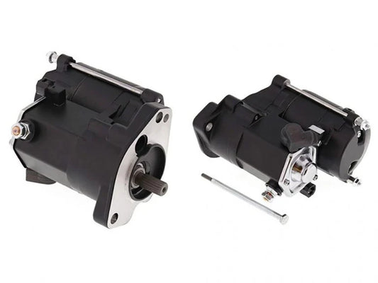 1.7kw Starter Motor – Black. Fits Big Twin 1989-2006