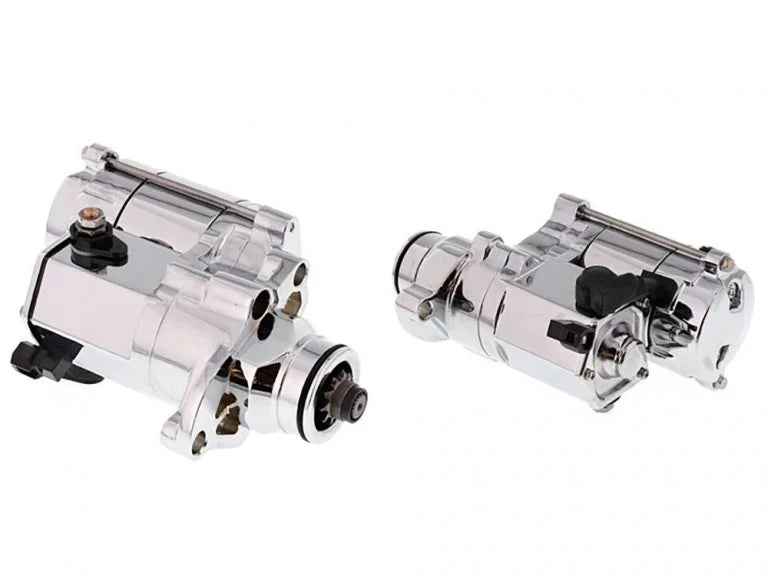 1.4kw Starter Motor – Chrome. Fits Softail 2007-2017, Dyna 2006-2017 & Touring 2007-2016