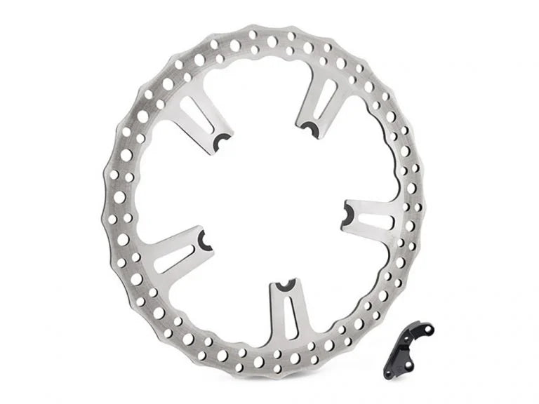 15″ Left Hand Front Jagged Big Brake Disc Rotor. Fits Softail 2015-2017 & Dyna 2006-2017
