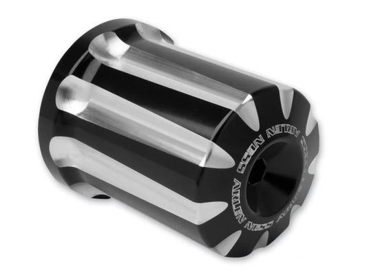 Deep Cut Billet Re-Useable Oil Filter – Black