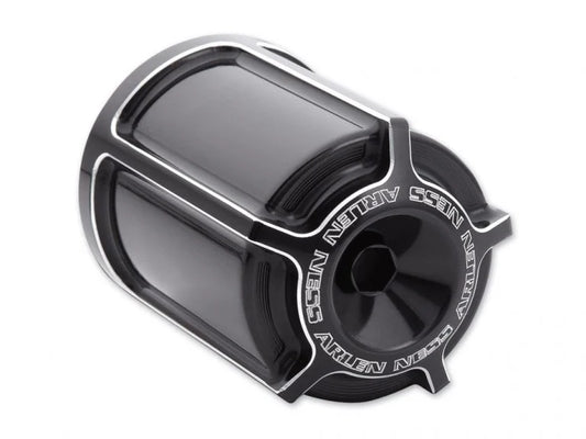 Beveled Billet Re-Useable Oil Filter – Black