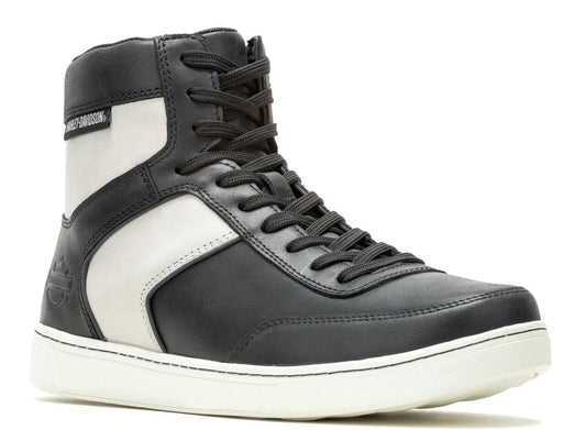 Harley-Davidson Grady Ride 5.25 Inch Mens Motorcycle Sneaker Boots - Black/White