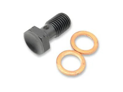 Banjo Bolt; 10mm M10x1.00″ FLH’08up, VRSC’08up, XG’15up Blk