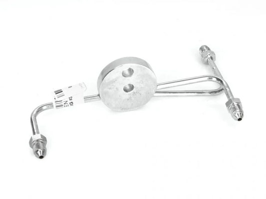 #3 Front Brake Tee – Chrome. Fits Wide Glide Front Ends with Dual Disc Rotors.