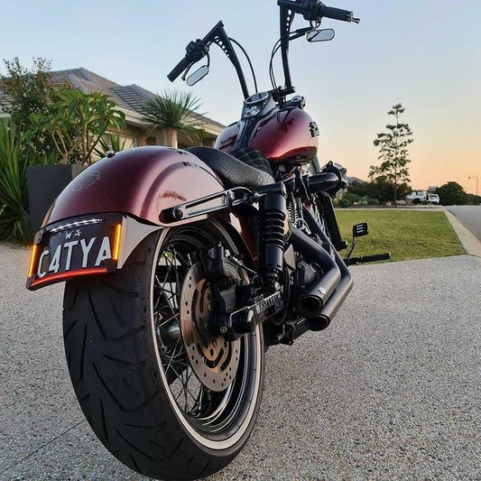 Brown Industries B-Tail Tail Tidy Version 2 – Black. Fits 2013-2017 Dyna Street Bob & 2016-2017 Low Rider S