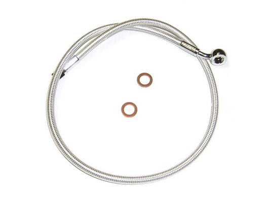 22″ Upper Front Brake Line with 10mm x 180 Degree Banjo – Sterling Chromite