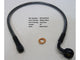 19″ Upper Front Brake Line with 10mm x 35 Degree Banjo – Black Pearl
