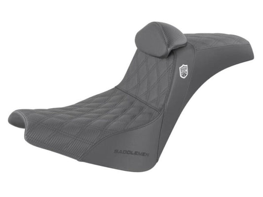 Pro Series SDC Performance Gripper Dual Seat with Driver’s Lumbar Rest. Fits Softail Street Bob 2018up & Standard 2020up