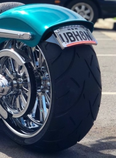 Brown Industries B-Tail Tail Tidy Version 2 – Chrome Surround, Black Backing Plate. Fits: 2013-Current Breakout.